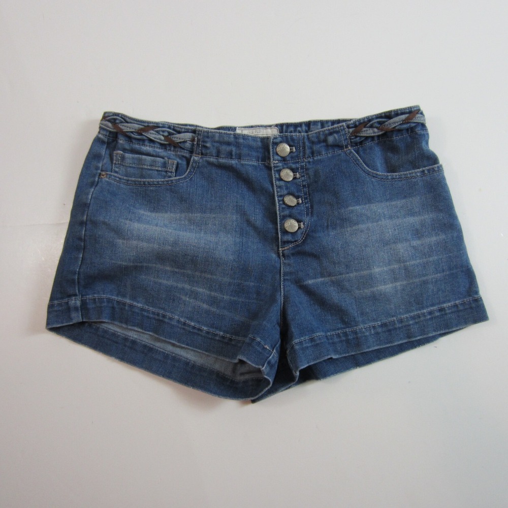 free people women's shorts denim braided waist size 29